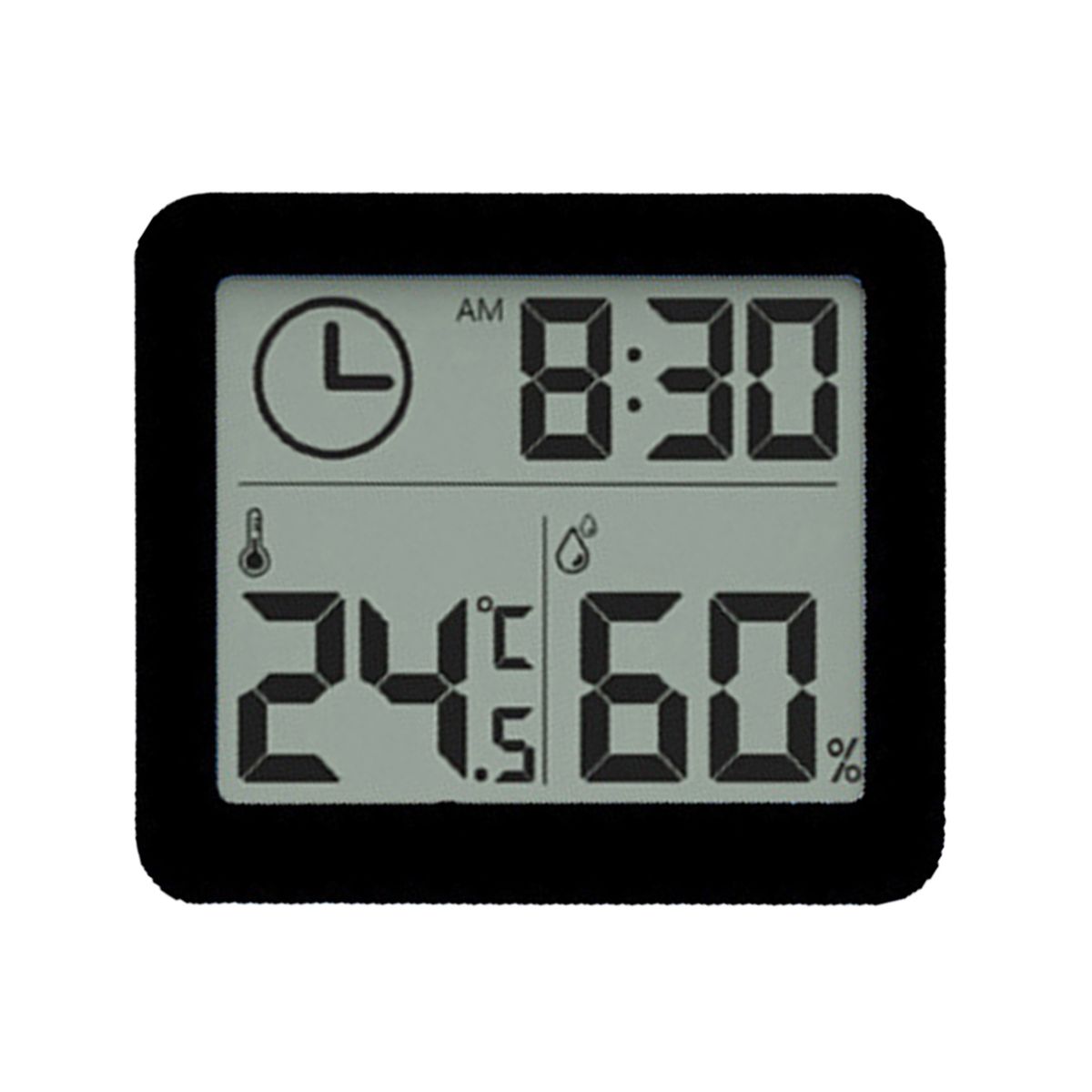 Temperature Humidity Meter Multifunctional High-Black