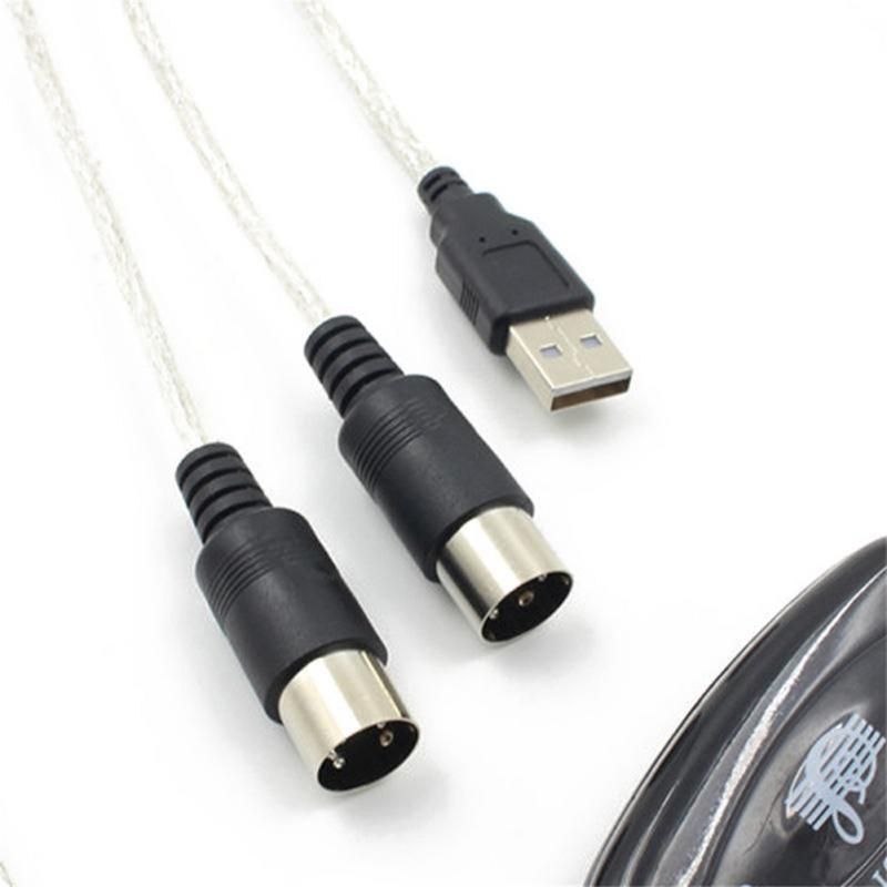 2m USB MIDI Cable Converter Music Editing Keyboard Adapter-