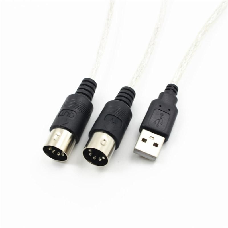 2m USB MIDI Cable Converter Music Editing Keyboard Adapter-