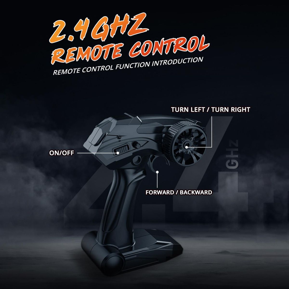 Remote Control Car, 1:20 Scale 2.4GHz Remote Control Racing Car 4-Wheel-Drive High-Speed Off-Road Vehicle Red