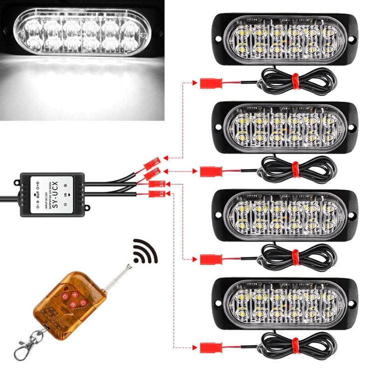 DC12V-24V / 18W  Car TruckStrobe Flash Warning