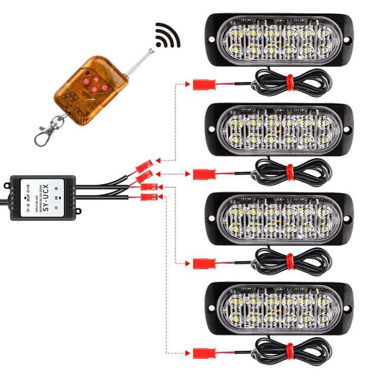 DC12V-24V / 18W  Car TruckStrobe Flash Warning
