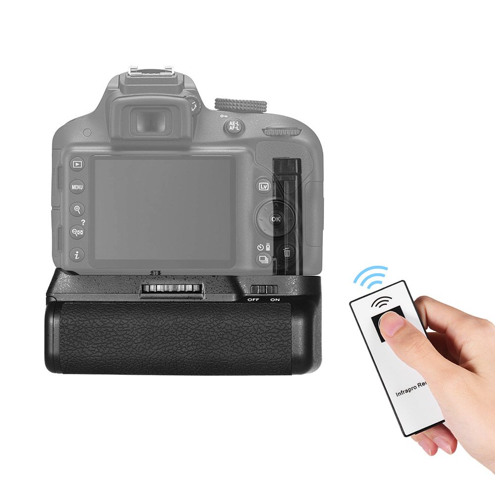 Vertical Battery Grip Holder EN-EL 14 Battery Powered With IR Remote Control For Nikon D5300 D3300
