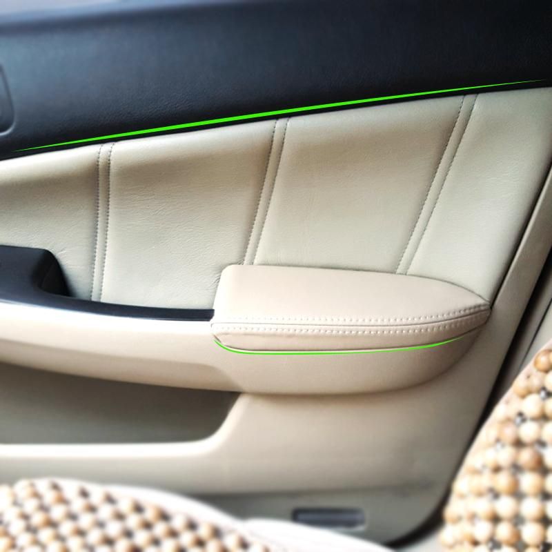 8pcs Soft Leather Door Armrest Cover For Honda Accord 7th Gen 2003 2004 2005 2006 Car Door Armrest Panel Cover Sticker Tri. mm