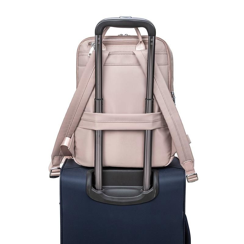 Laptop Backpack for Women Business Travel Bag Outdoor Notebook Backpacks 14 Inches Large Thin Waterproof Computer Back Pack Pink