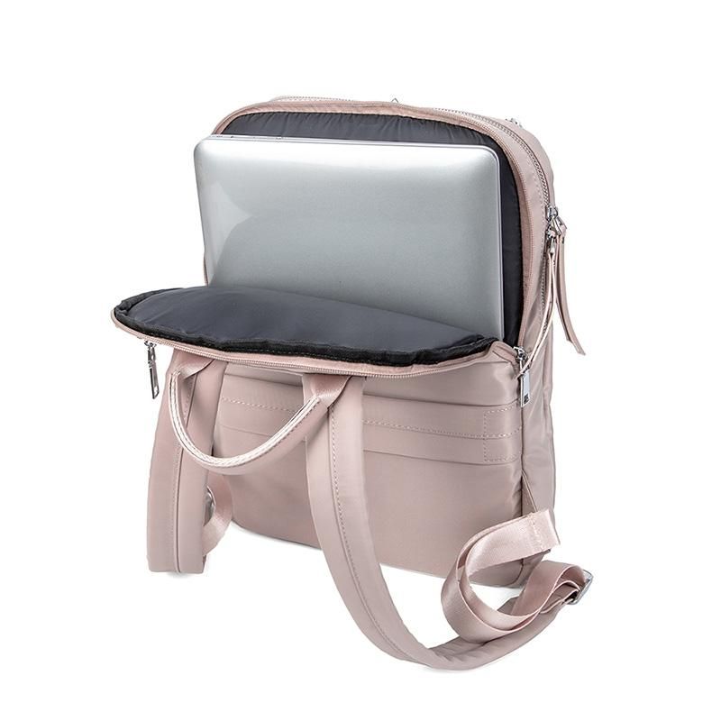 Laptop Backpack for Women Business Travel Bag Outdoor Notebook Backpacks 14 Inches Large Thin Waterproof Computer Back Pack Pink