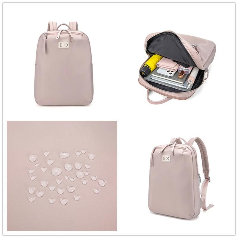 Laptop Backpack for Women Business Travel Bag Outdoor Notebook Backpacks 14 Inches Large Thin Waterproof Computer Back Pack Pink