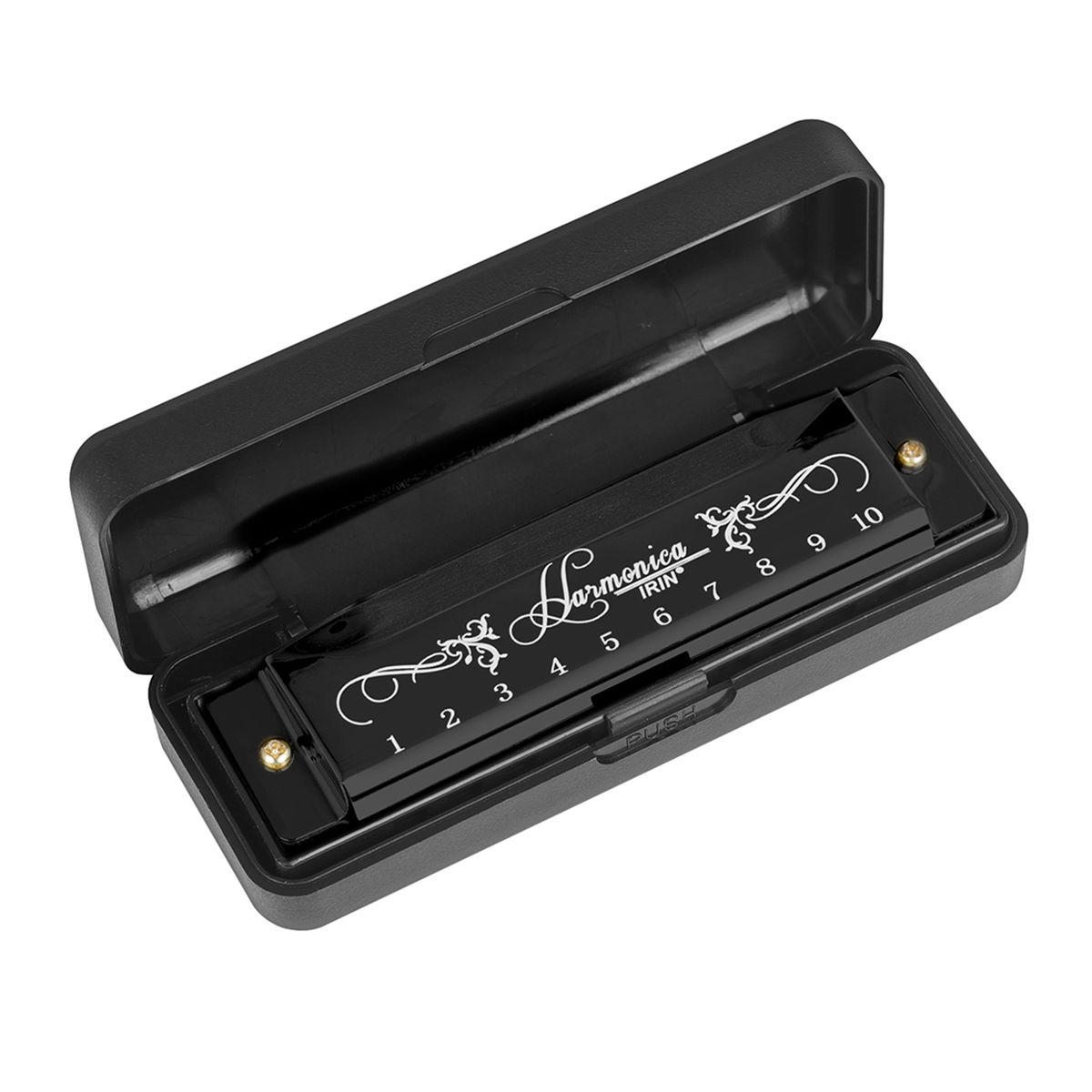 10-Hole Harmonica Key Of C 20-Tone Musical Gift With