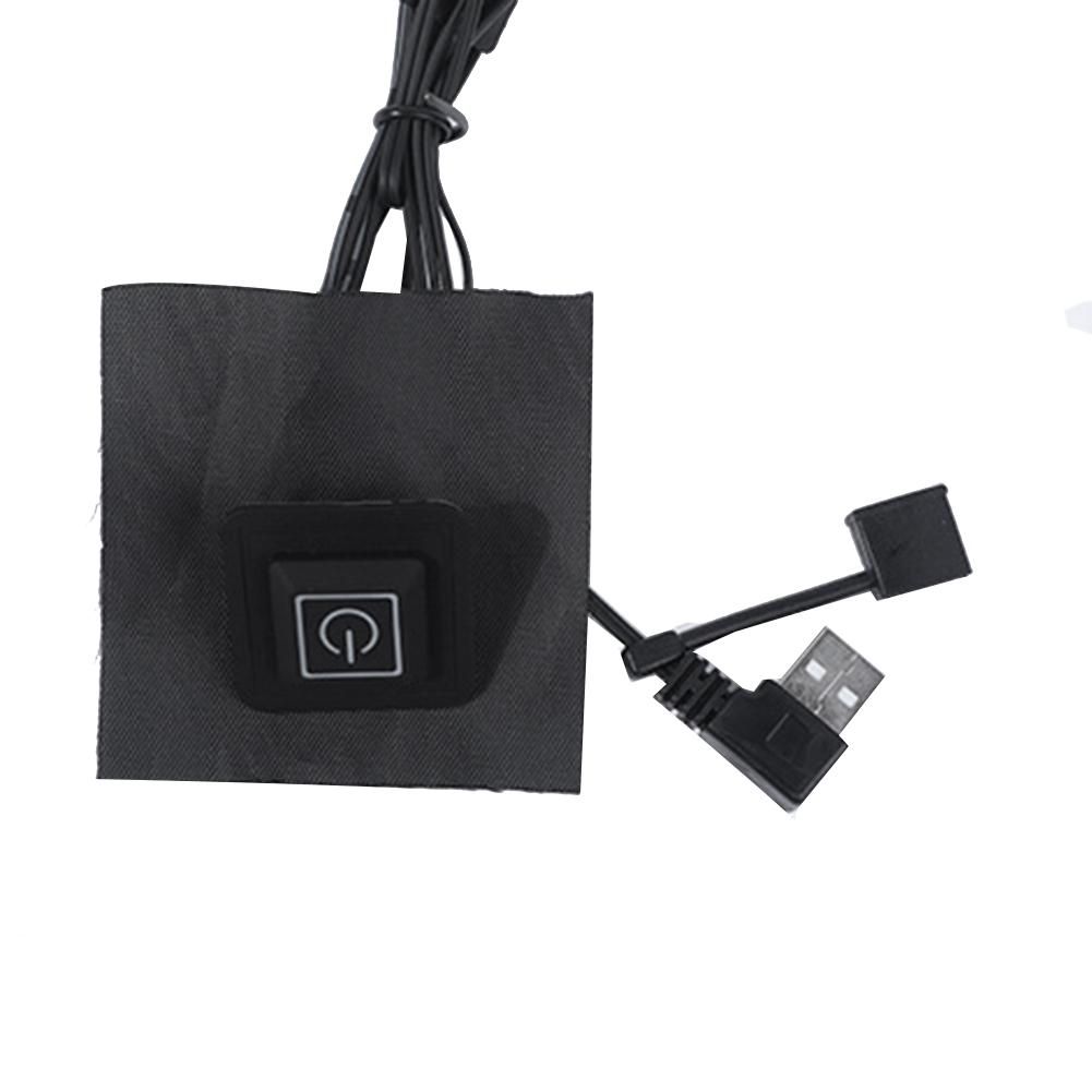 USB Warm Paste Pads Fast-Heating Carbon Fiber Heating Pad Safe Heating Warmer Pad for Vest One Drag Three Heating Pad