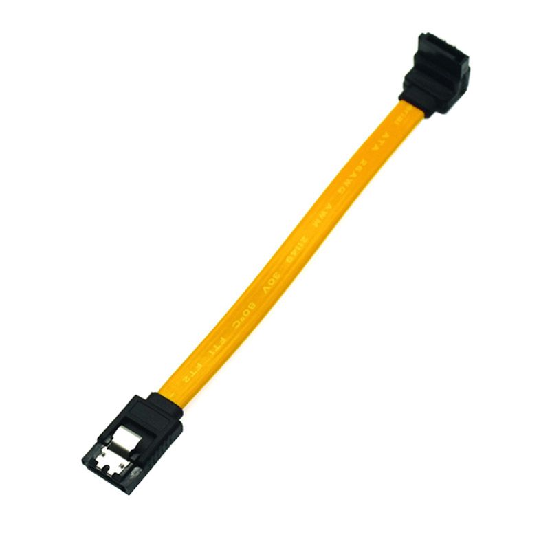 5pcs 10CM SATA 3.0 Harddrive 6Gb/s Serial ATA DATA Cable 90 Angled 180 Connector SATA3 SATAIII 6Gbps Hard Drive Disk,SSD Adapter-90 Degree-Black