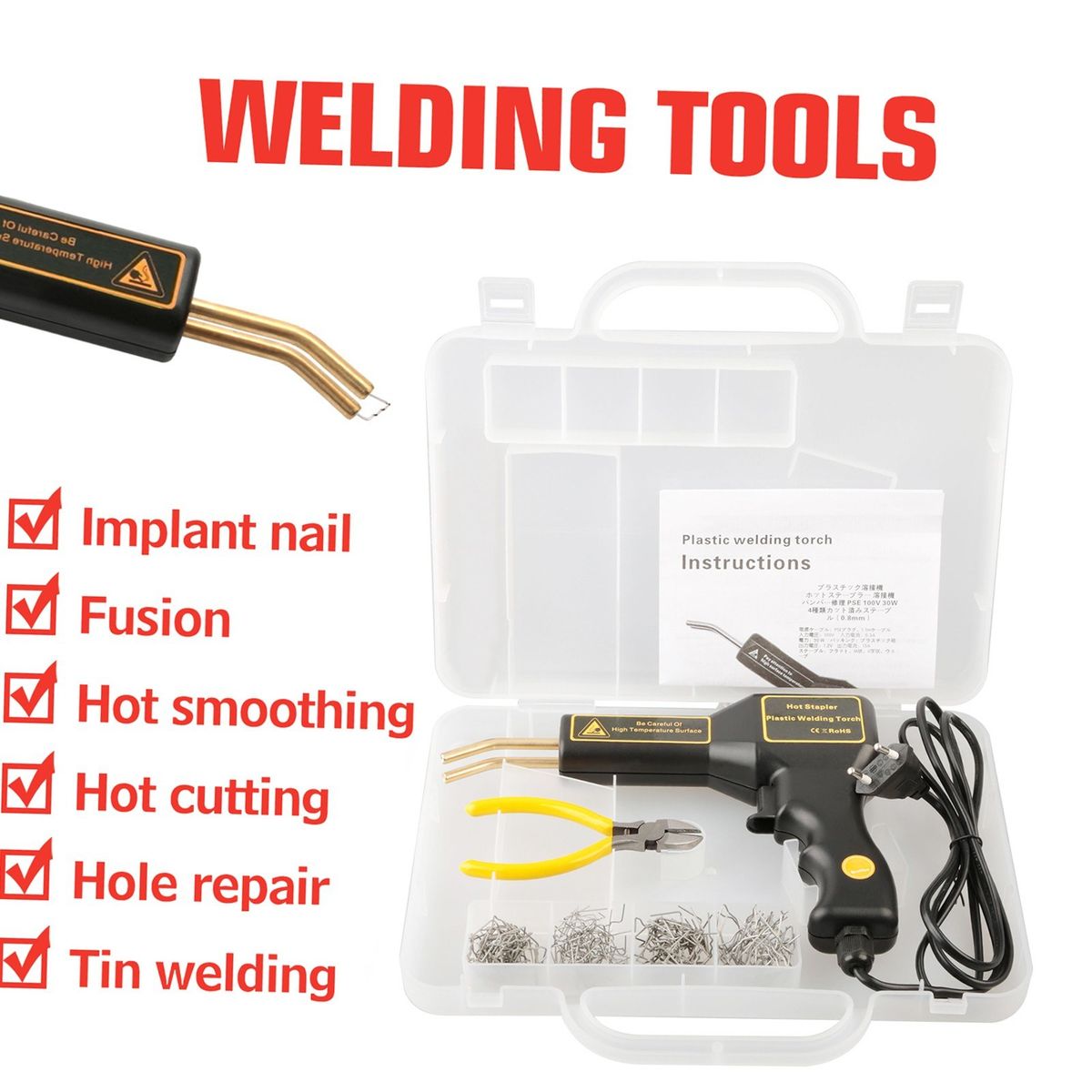 25W Hot Stapler Plastic Welding Machine Car Bumper Repair