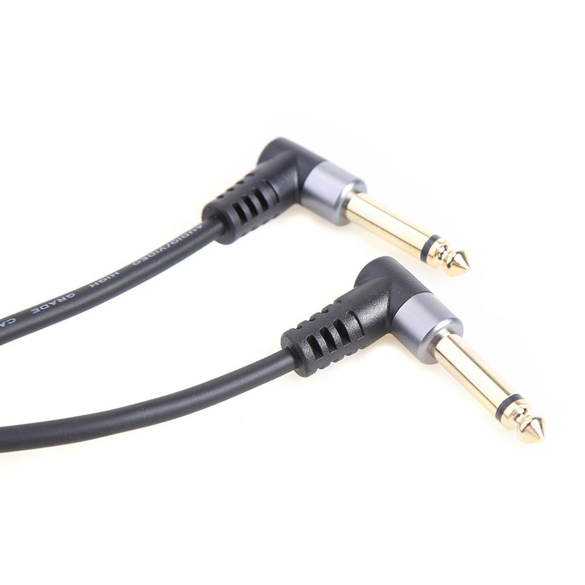 Audio Cable 6.35mm to Double 6.35mm AUX Adapter Cable Black