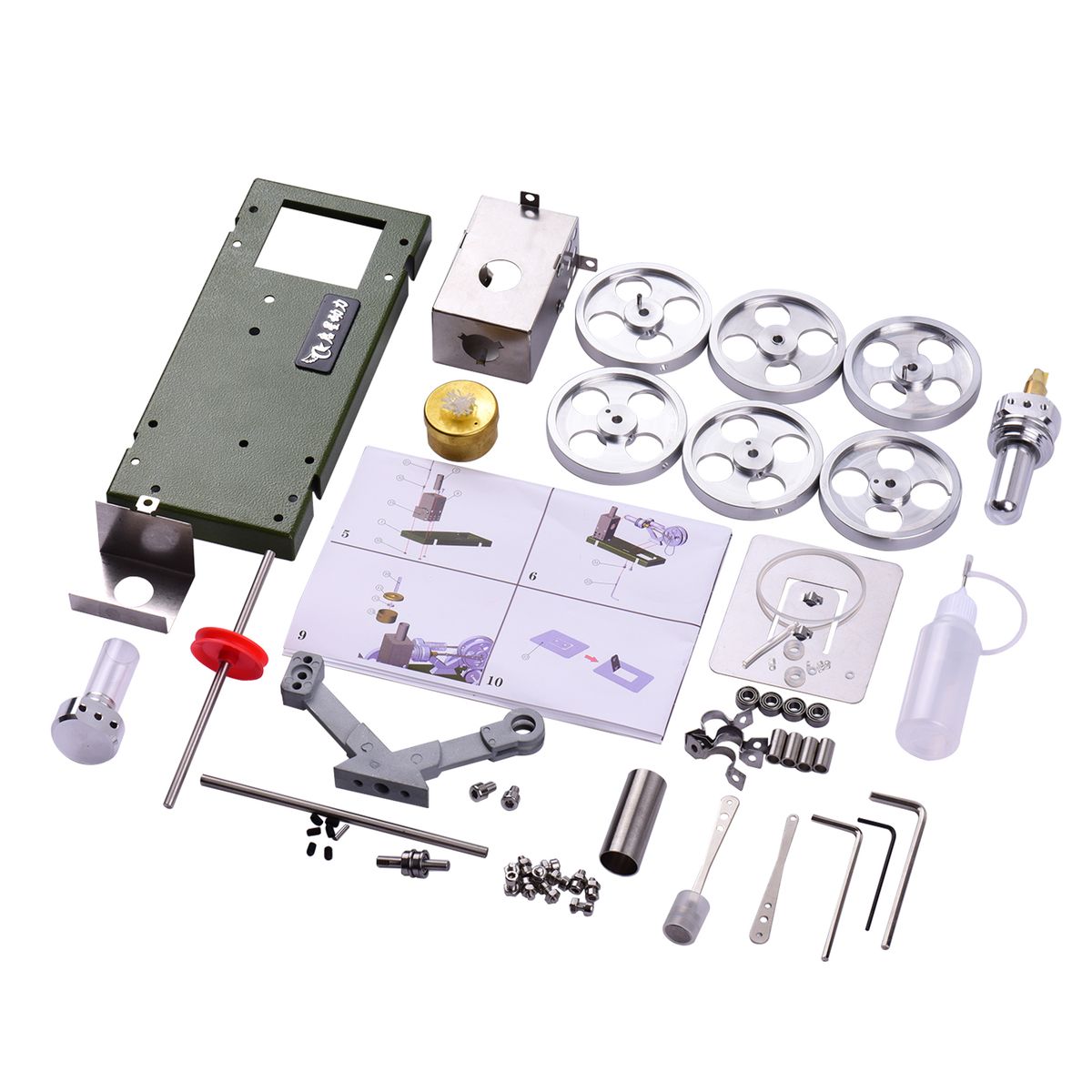 Hot Air Stirling Engine Motor DIY Model Car Vehicle Kit
