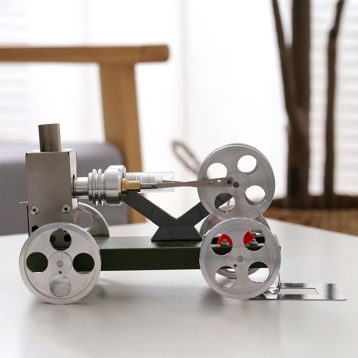 Hot Air Stirling Engine Motor DIY Model Car Vehicle Kit