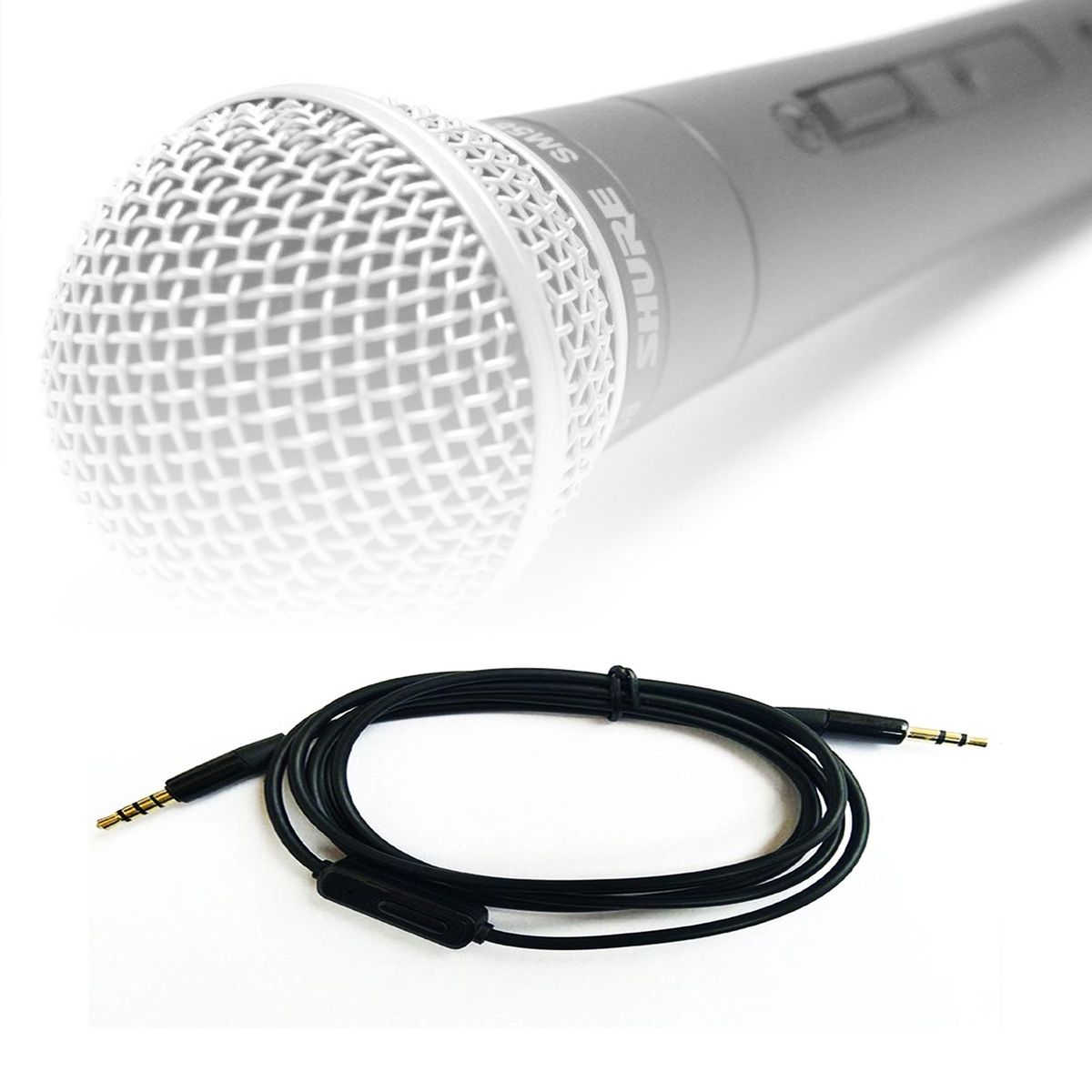 Audio Cable Male to Male AUX Cord Adapter Black