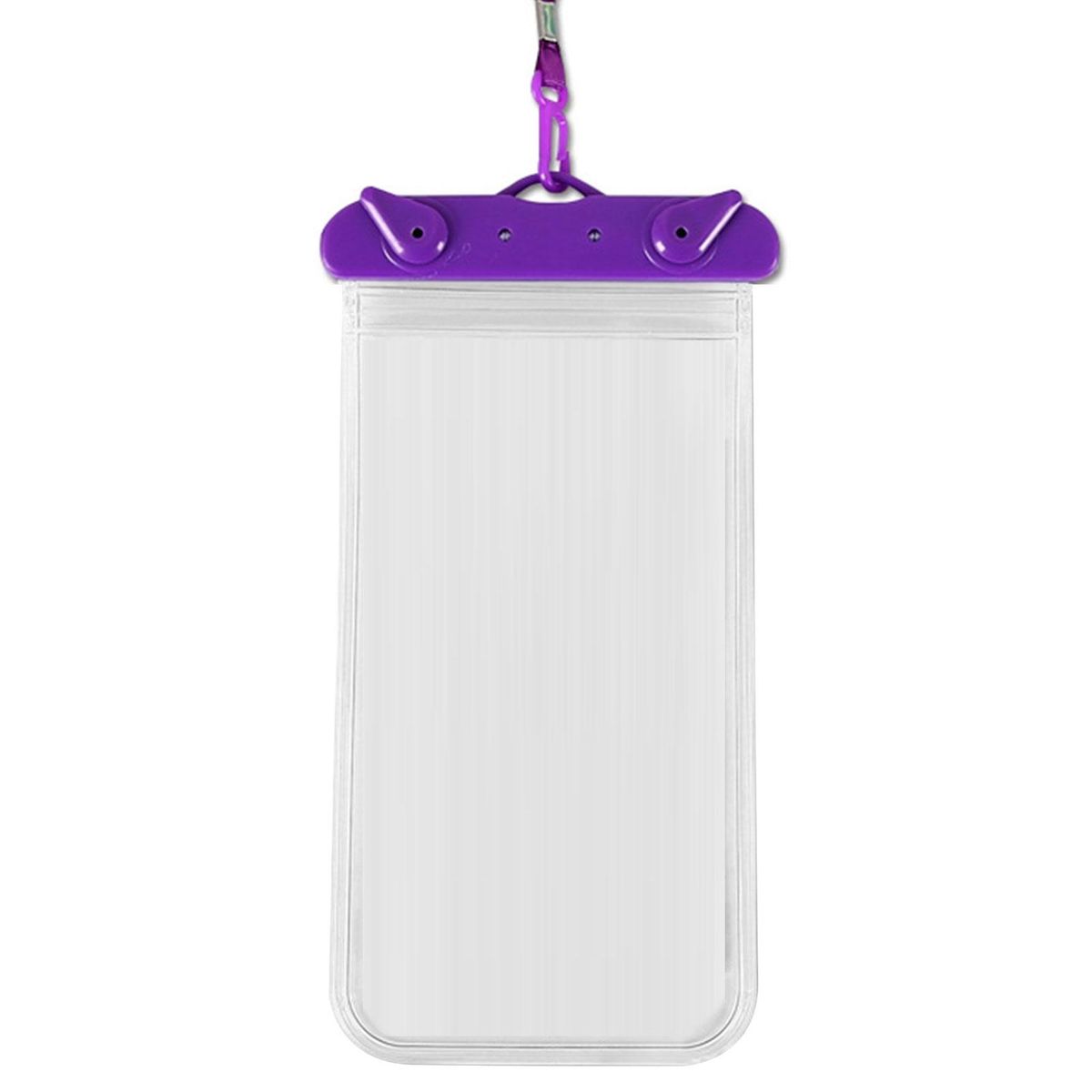 1 Set Mobile Phone Bag Beach Camping Waterproof Phone Bag Purple