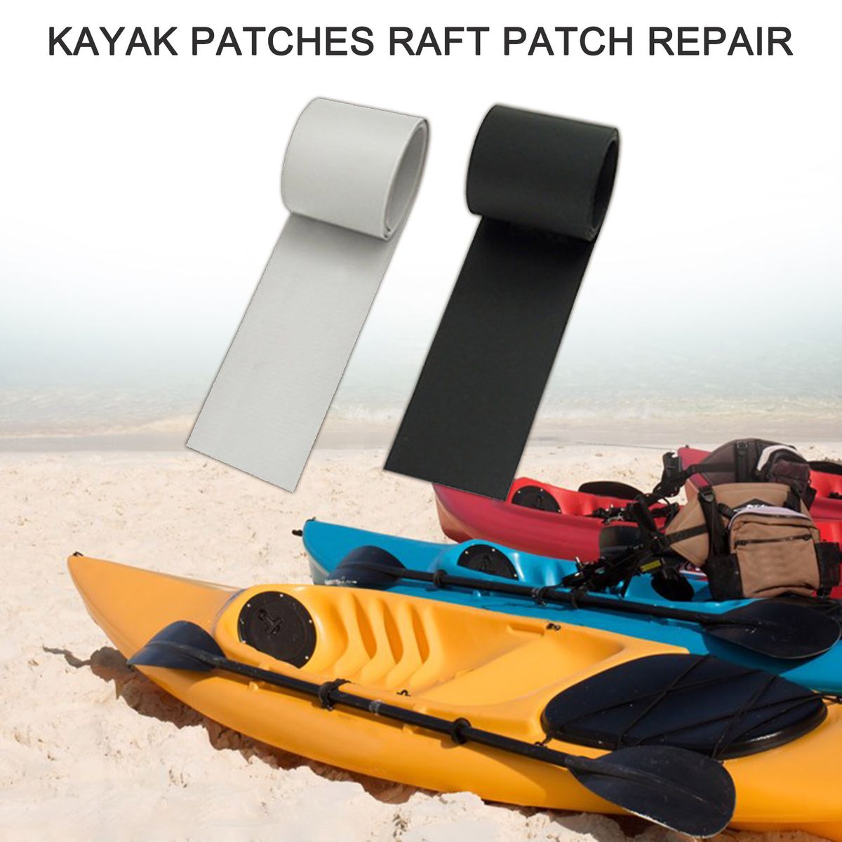 50*1000mm Inflatable Boat Kayak Special PVC Gray Repair