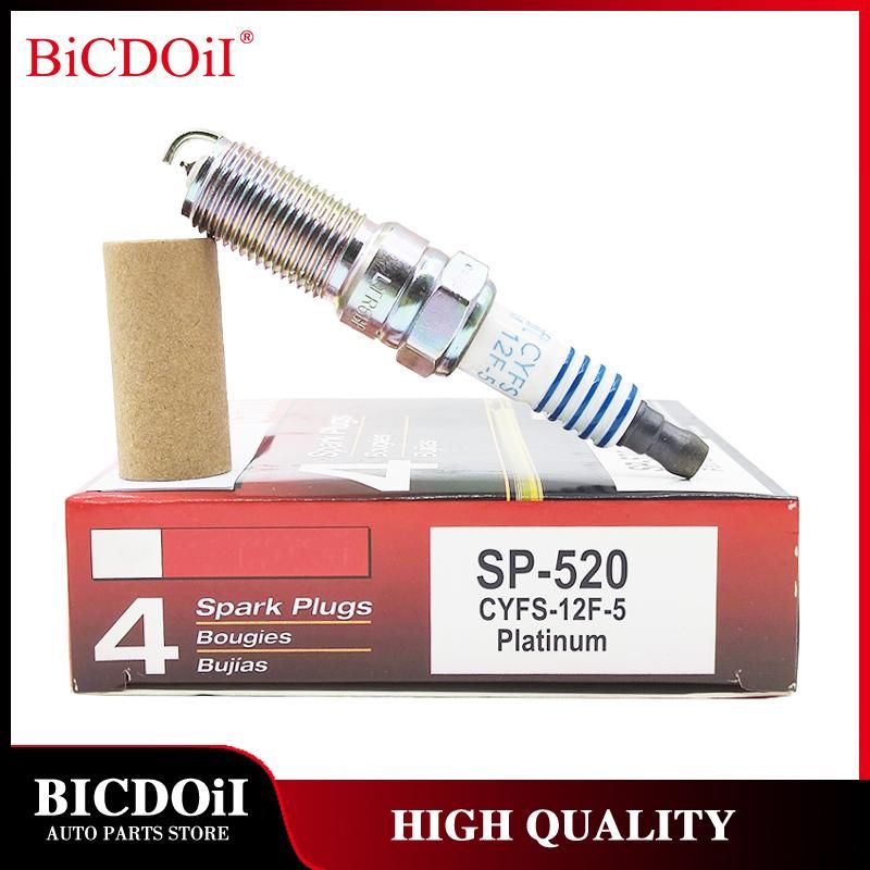 SP-520 CYFS-12F-5 Spark Plug Candles New Spare Parts For Ford Edge F-150 Transit Lincoln MKT SP520 CYFS12F5 Platinum Spark Plug