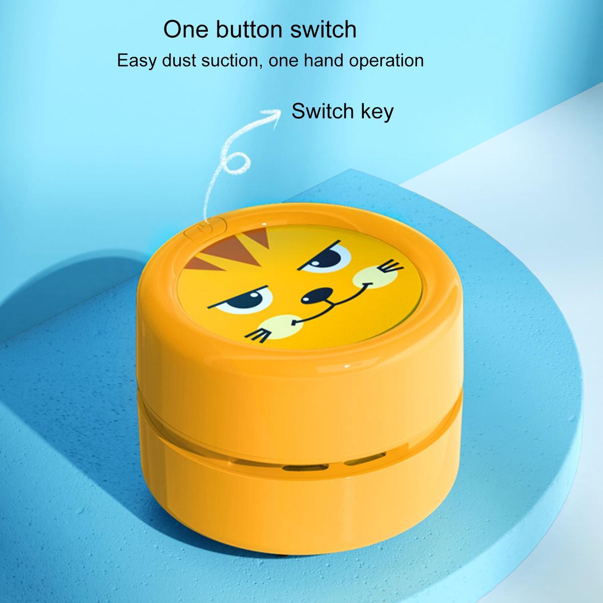Portable Vacuum Cleaner USB Charging Mini Table Sweeper Yellow