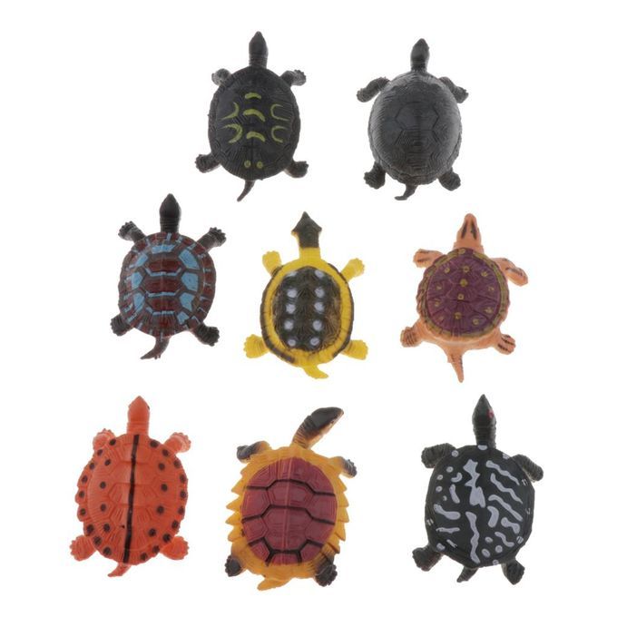 Assorted Realistic Animal Figures - Insect Action Model  Tortoise 8pcs