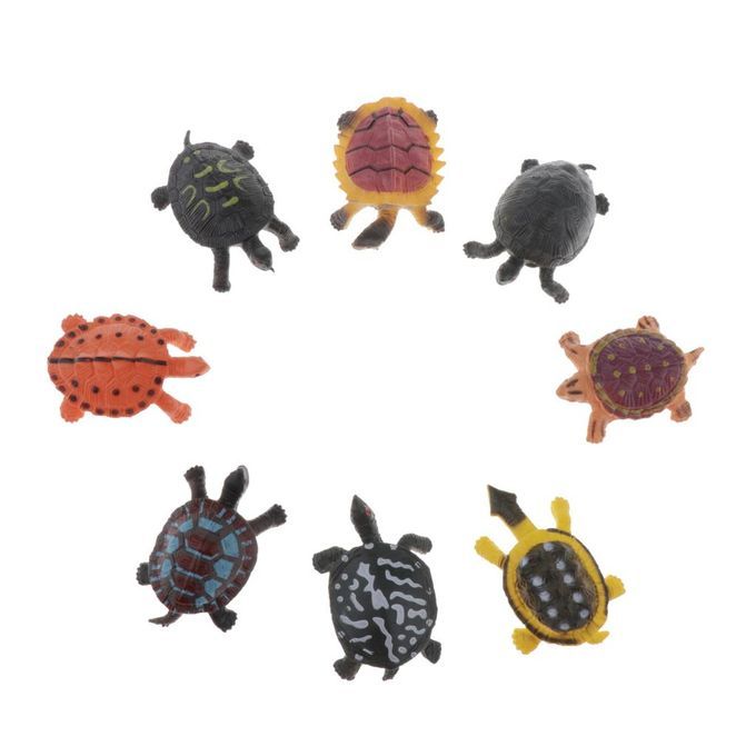 Assorted Realistic Animal Figures - Insect Action Model  Tortoise 8pcs