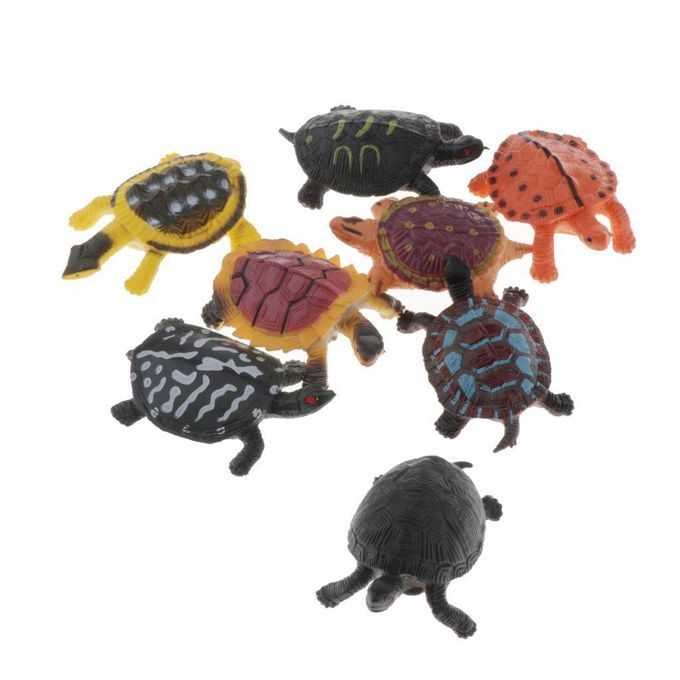 Assorted Realistic Animal Figures - Insect Action Model  Tortoise 8pcs