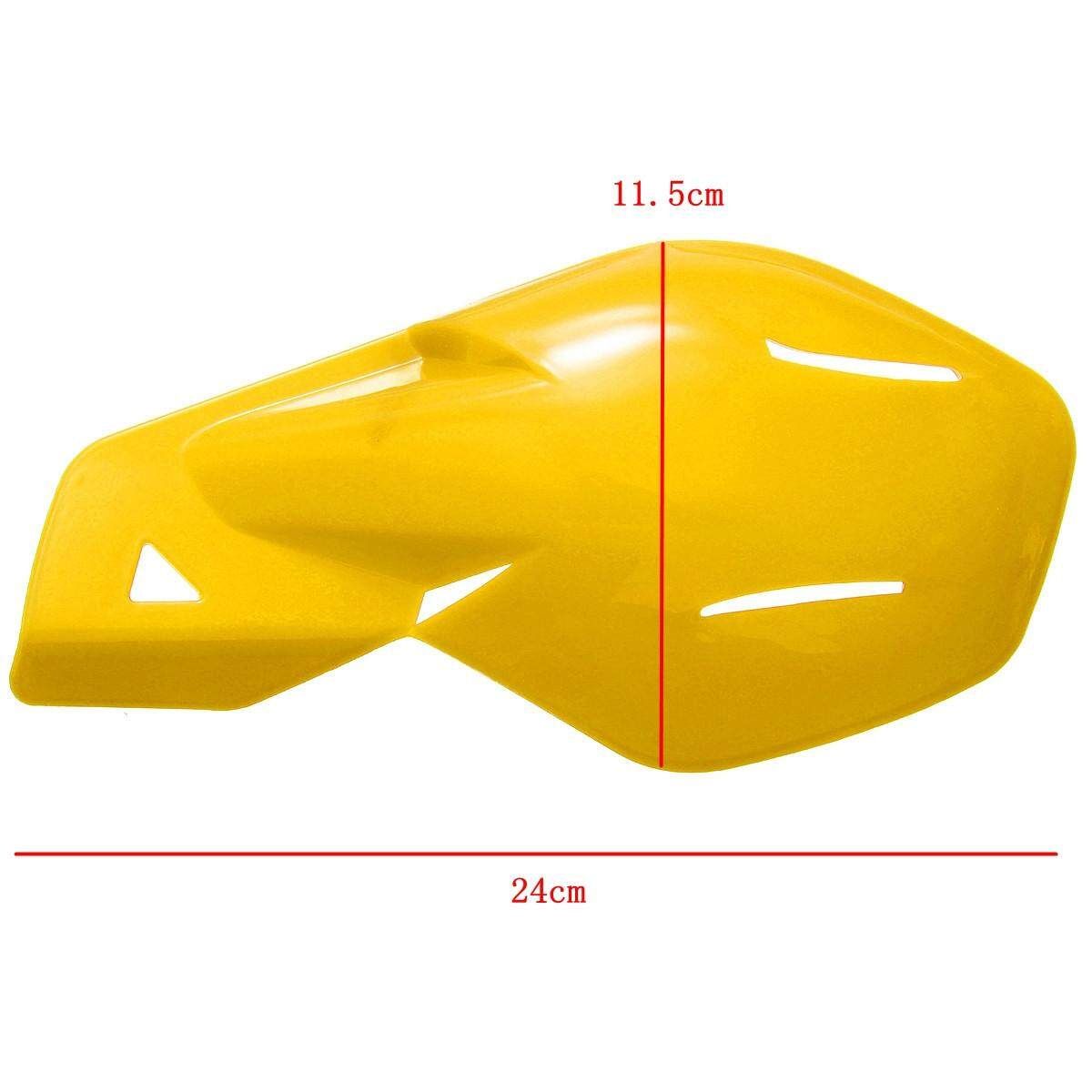 Ediors Dirt Bike ATV MX Motocross Motorcycle Hand Guards Handguards W/Mount Kits Yellow Yellow
