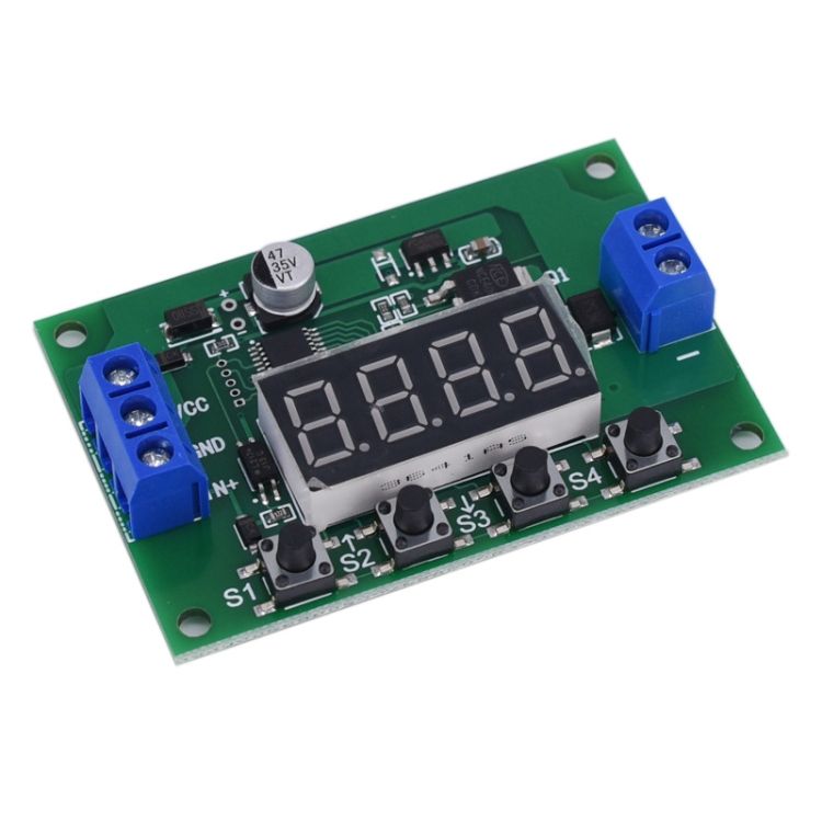 DC 5-30V MOS LED Display Automation Cycle Delay Timer Module