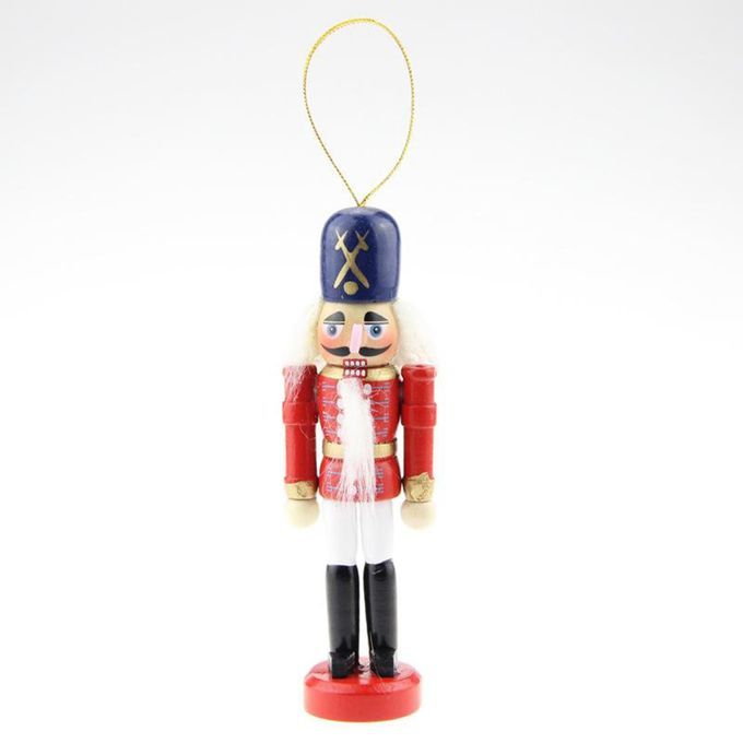 6Pcs Mini Wooden Nutcracker Soldier Ornaments Kit   Gift