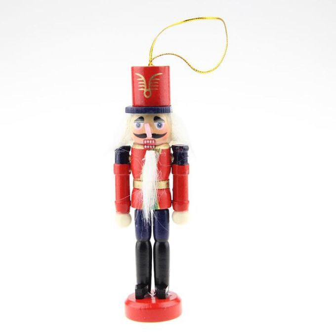 6Pcs Mini Wooden Nutcracker Soldier Ornaments Kit   Gift