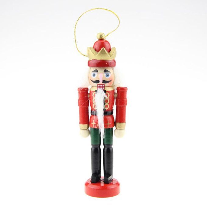 6Pcs Mini Wooden Nutcracker Soldier Ornaments Kit   Gift