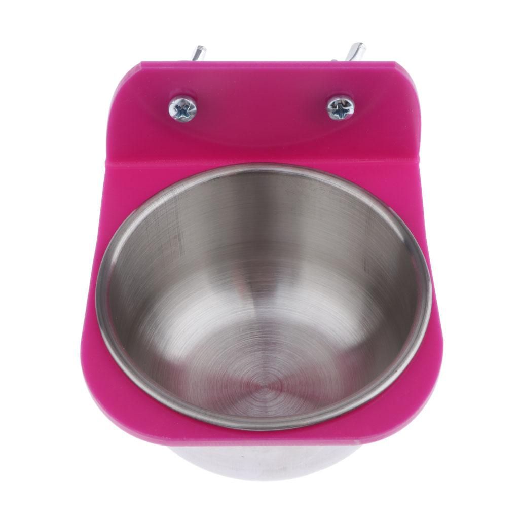 2x Bird Bowl With Clamp For Cockatiel Budgies Macaws Finch