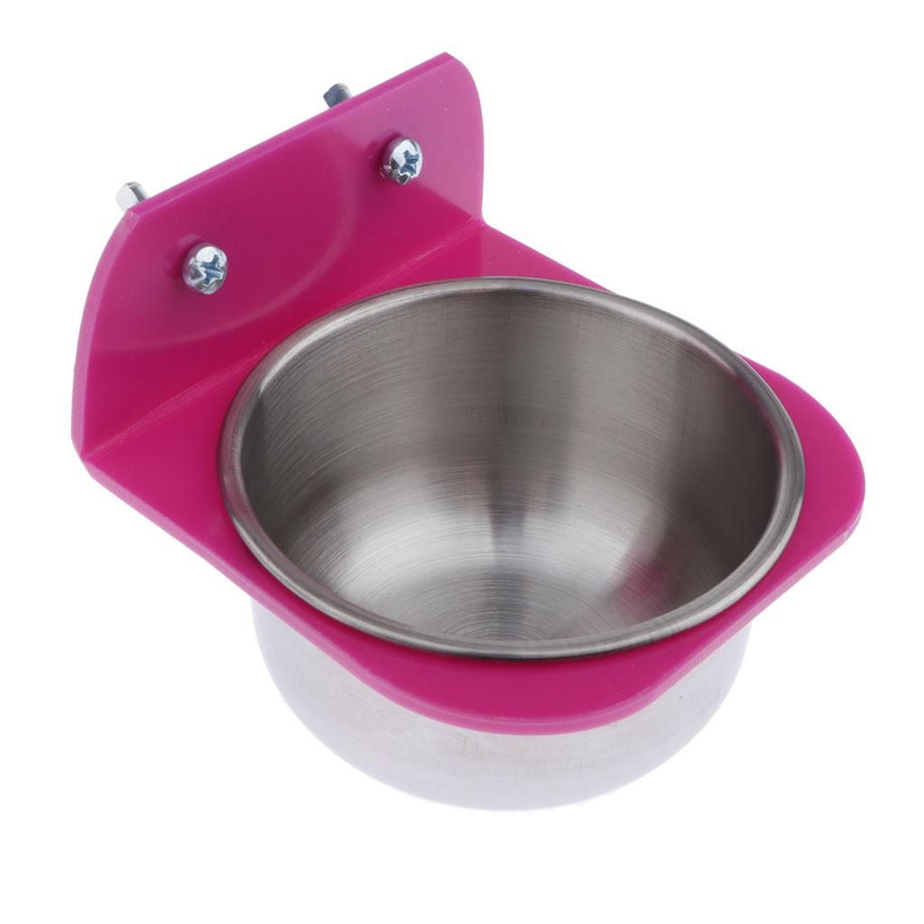 2x Bird Bowl With Clamp For Cockatiel Budgies Macaws Finch