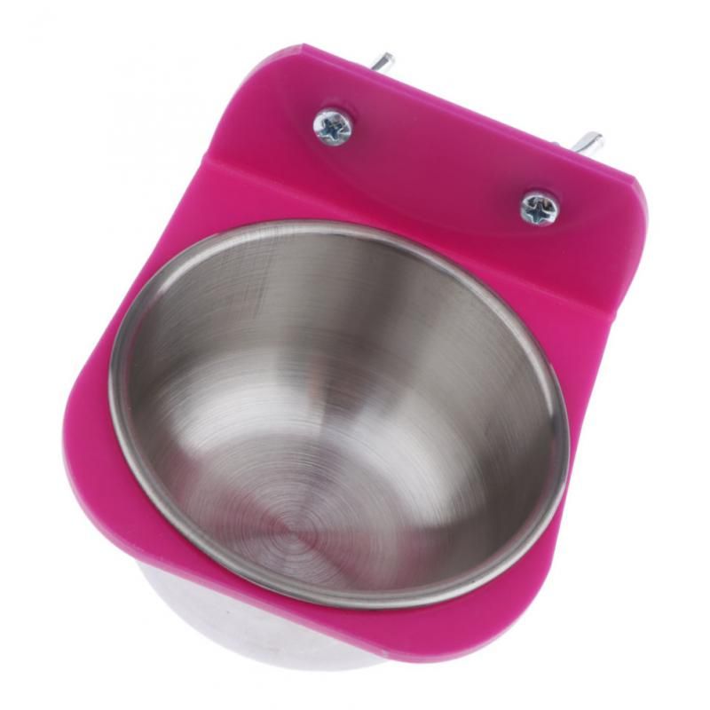 2x Bird Bowl With Clamp For Cockatiel Budgies Macaws Finch