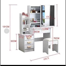 Dressing Mirror For Bedrooms With Stool Led Light Mirror