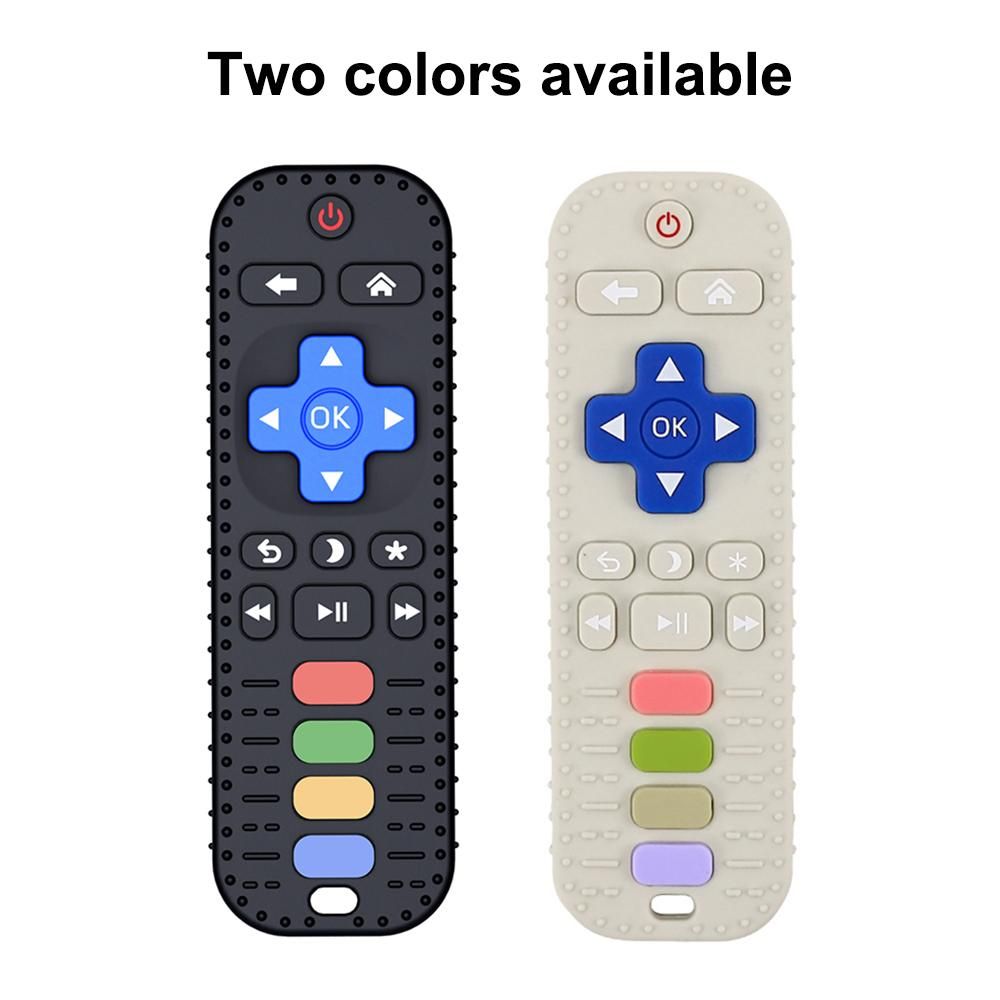 Silicone Baby Teether Remote Control Teether Teething Toys Soft Teething Pacifier for Infants