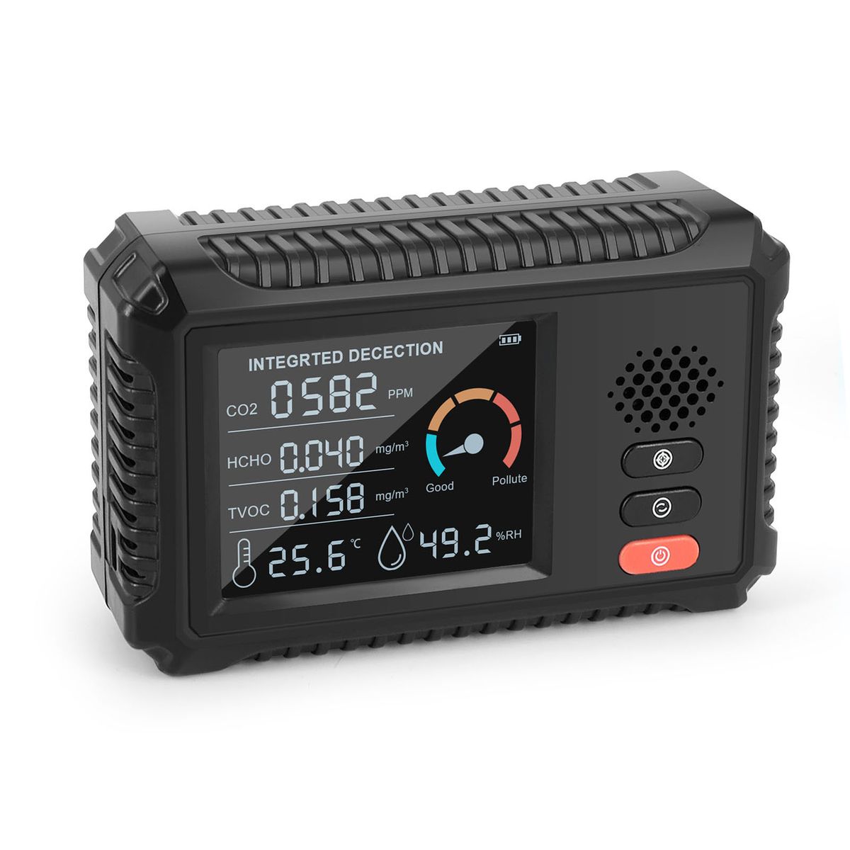 5 In 1 Multifunctional Air Quality Detector LCD Big Screen