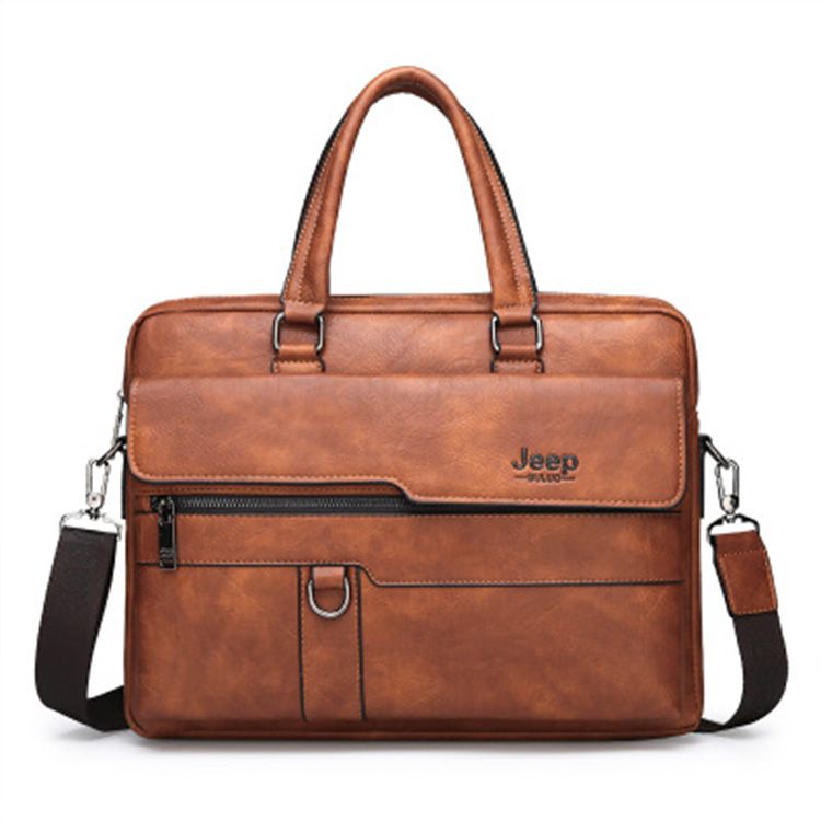 New High Capacity Custom Leather Laptop Bag