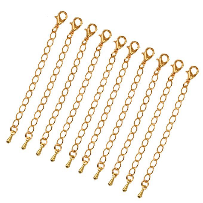 20 X Gold/Silver Plated Necklace Extenders Jewelry Extended Chain 75