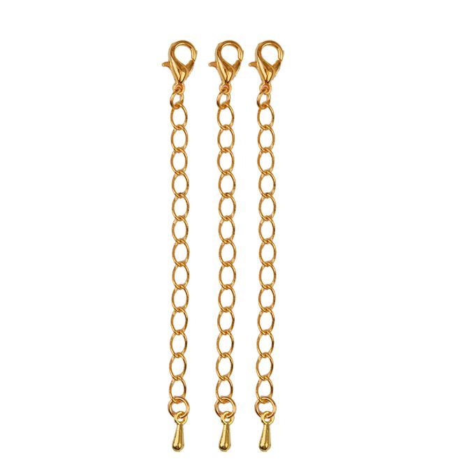 20 X Gold/Silver Plated Necklace Extenders Jewelry Extended Chain 75