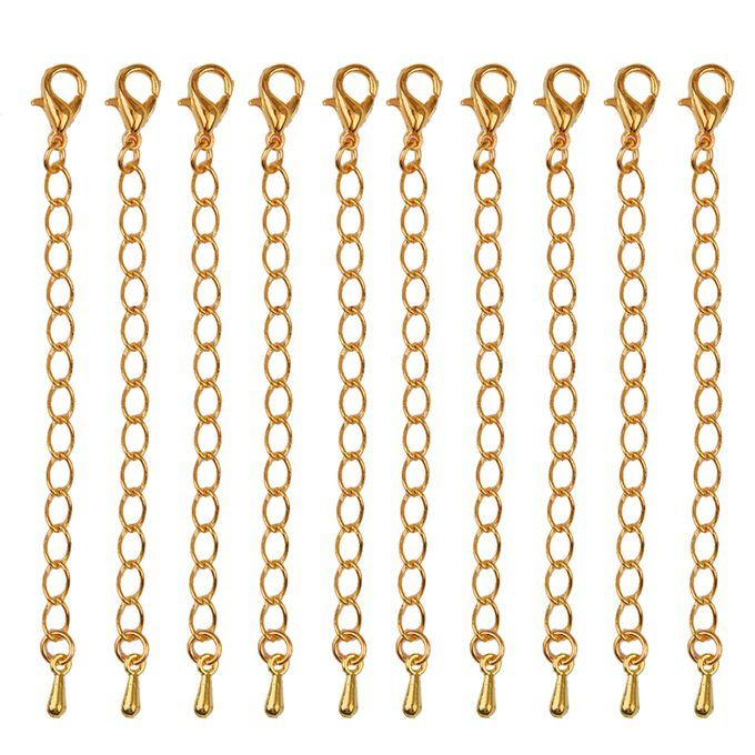20 X Gold/Silver Plated Necklace Extenders Jewelry Extended Chain 75