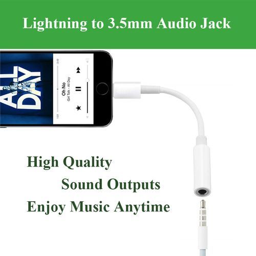 Lightning To 3.5mm Jack Adapter For IPhone IPad IPod