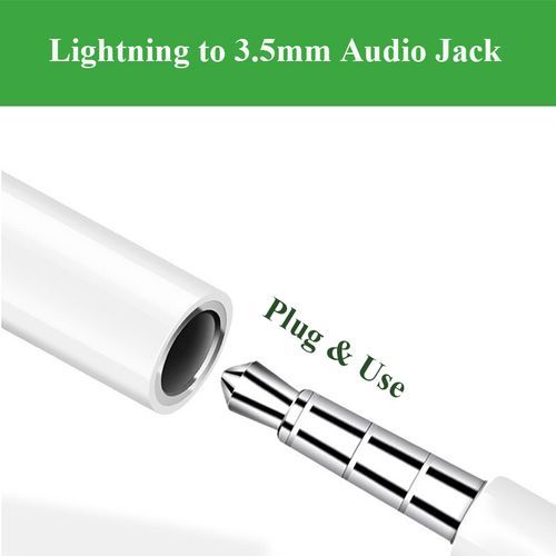 Lightning To 3.5mm Jack Adapter For IPhone IPad IPod
