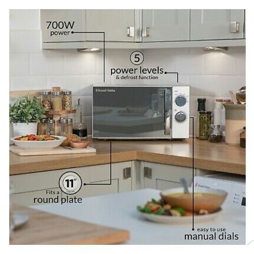 Compact 17L Manual Solo Microwave Oven - 700W