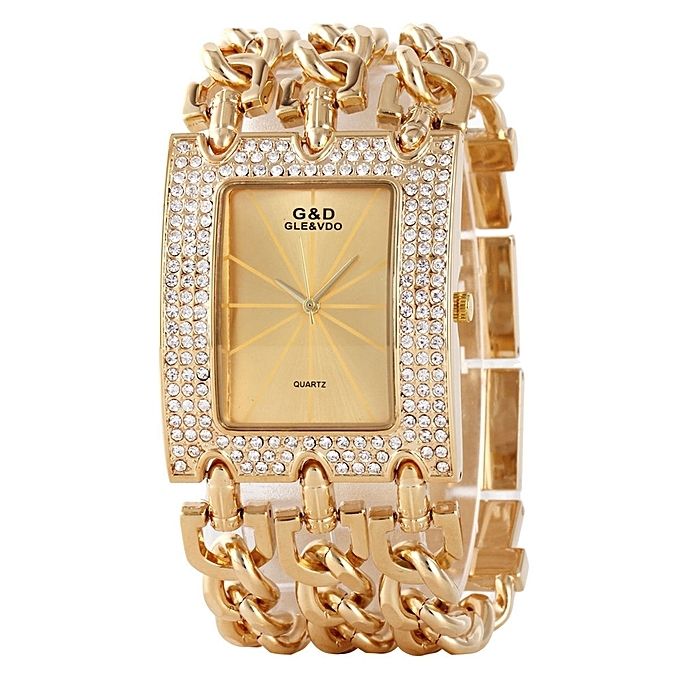 High Quality Women Wristwatches Quartz Watch Luxury Gold Watch Dress Relojes Ladies Gifts Waterproof