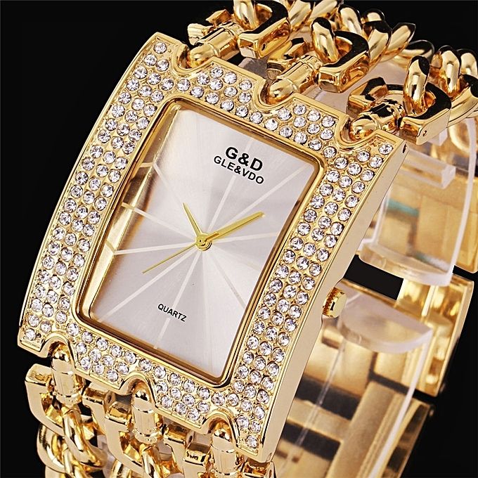 High Quality Women Wristwatches Quartz Watch Luxury Gold Watch Dress Relojes Ladies Gifts Waterproof