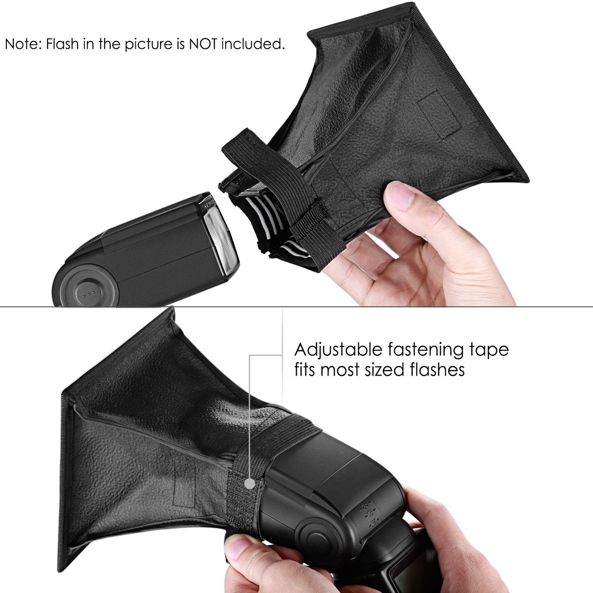 6'' X 5''/15 Cm X 12.5 Cm Translucent Softbox Compatible With Canon, Nikon, Godox, Yongnuo, Neewer TT560 NW550 NW561 NW570 NW580 NW625 NW635 NW-670 750II NW645 NW655 Speedlite Flashes