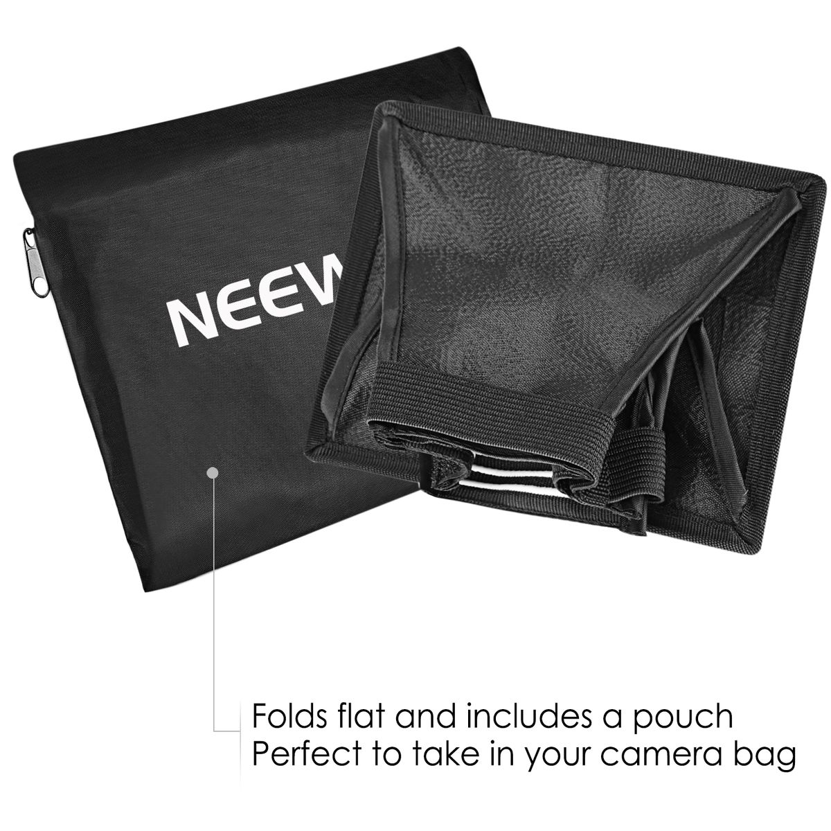 6'' X 5''/15 Cm X 12.5 Cm Translucent Softbox Compatible With Canon, Nikon, Godox, Yongnuo, Neewer TT560 NW550 NW561 NW570 NW580 NW625 NW635 NW-670 750II NW645 NW655 Speedlite Flashes