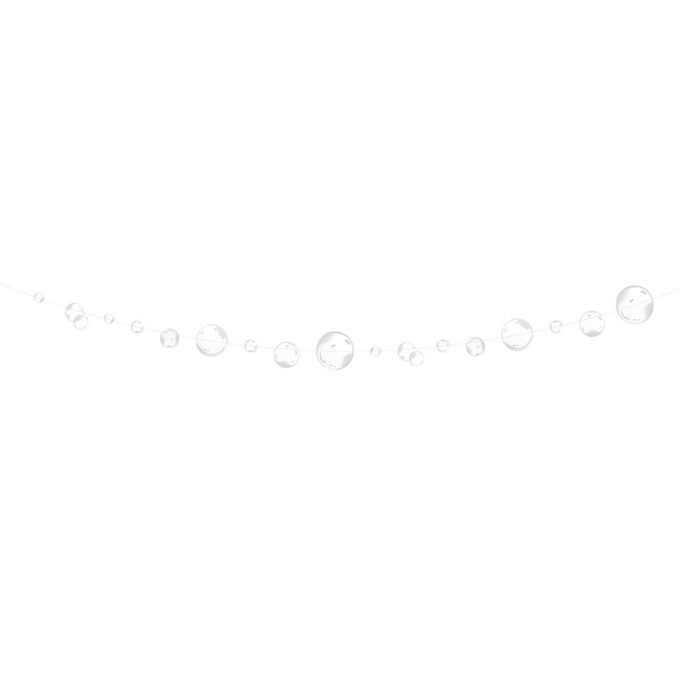 1 String Bubble Garlands Decorative Unique Design-White
