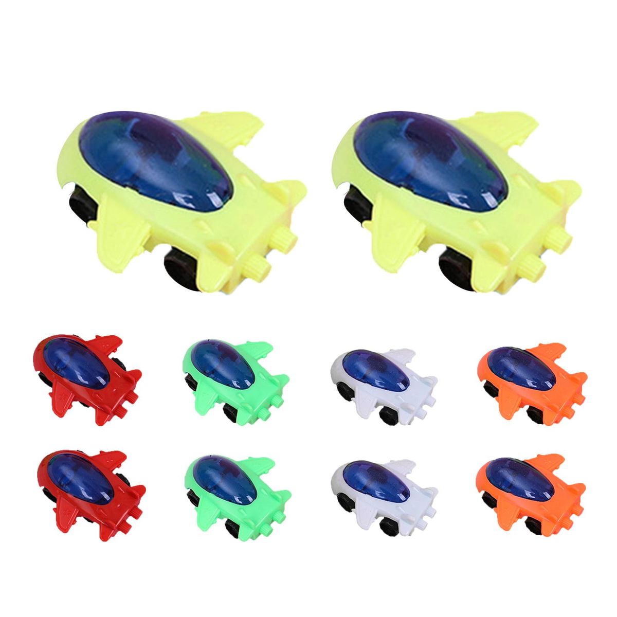 10Pcs Mini Airplane Toys Boy Cartoon Sliding Airplane Toys